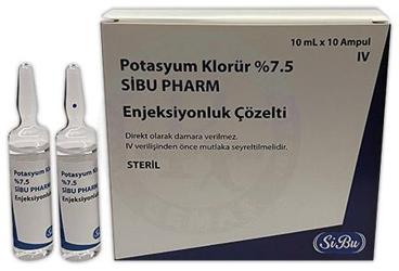 LAURUS %7,5 POTASYUM KLORUR ENJEKSIYONLUK COZELTI 10 AMPUL